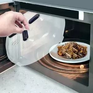 뚜껑 전자레인지 계란찜 덮개 스팀 자석 푸드커버 커