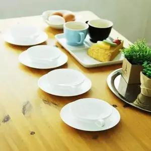 티컵으로 좋은 퓨어화이트 홍차잔 2인세트 홍차컵 커피잔 부부커피잔 도자기찻잔