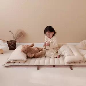 뉴포시즌 리틀베드 낮잠이불세트 기본구성 (패드+차렵이불+베개(솜)+보관가