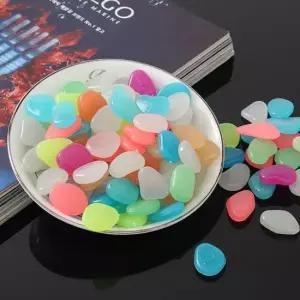 컬러믹스 야광자갈 200p세트 어항 수족관용품 수족관용품 어항청소 정원산책로 컬러자갈