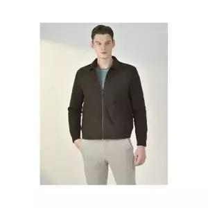 닥스골프 닥스 골프 PREMIUM 브라운 스웨이드 니트 패딩 풀집업 DGSW4D763W3