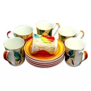 [골드스마일]도자기 6개 찻잔 음료 홈카페 커피잔 로이커캠 내열유리잔 물컵