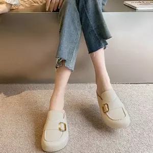 고급 유니크 여성 심플 버클 포인트 로퍼 슬리퍼 여성블로퍼 블로퍼 여성로퍼 로퍼 뮬