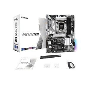 ASRock B760 Pro RS WiFi 6E LGA1700 HDMI DisplayPort eDP Intel ATX Motherboard DDR5 192GB 7200+ (OC) MHz SATA3 6.0 Gb /s USB3.2 Gen2 2.5G LAN PCIe5.0 M.2 64Bit