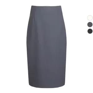 여성 시크릿 봄가을 정장 미디 스커트