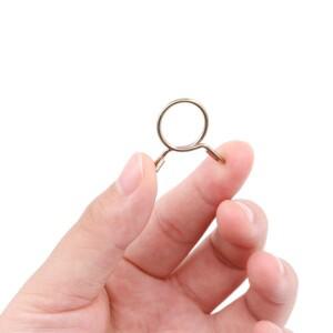 20Pcs 후프 호스 클램프 아연 도금 파이프 연료 튜브 워터 라인 튜빙 스프링 클립 오토바이 스쿠터 ATV M4-