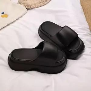 베이직 여성 여름 슬리퍼 디자인 2컬러 무지 데일리 패션슬리퍼 통굽슬리퍼 여자신발