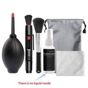 6-in-1 카메라 청소 키트 전문가용 에어 블로워 DSLR 렌즈 천 펜 브러시 도구 CCD 센서 키보드용
