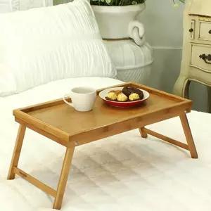 더크린 원목베드트레이 7915 침대 식탁 간이책상 용책상 좌식테이블 접이식