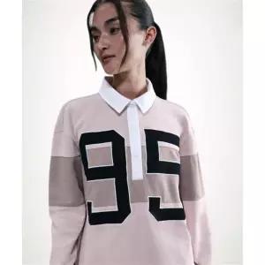 스포츠웨어 긴소매 그래픽 폴로 탑 W - 실트 레드몰트화이트세일 HV4034-667 153