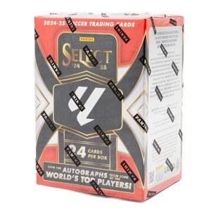 2024 u201325 파니니 셀렉트 라리가 축구 블래스터 박스 u2013 공식 라이선스 트레이딩 카드 u2013에는 FC 바르셀로나, 레알 마드리드, 아틀레티코 등의 별 수집 및 평행선이 포함되어 있습니다