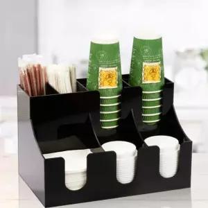 카페 디스펜서 테이크아웃 뚜껑 꽂이 수납 종이컵