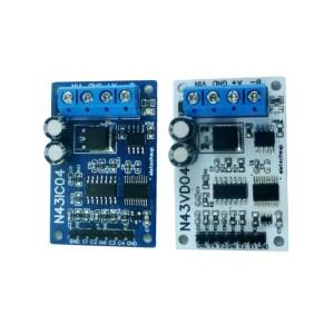 아날로그 전류 및 전압 획득 RS485 Modbus RTU ADC ModulX N43IC04 4-20MA 0-5V 0-10V 4ch