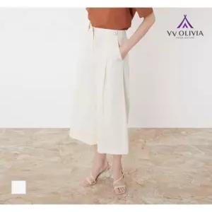 [올리비아로렌][비밀특가] 배색 스티치 큐롯 팬츠__VVCDL3M3211