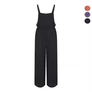 여성 스트랩 오버롤 점프수트