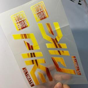 산악 도로 바퀴 맞춤화를 타입 자전거 스포크 스티커 2PCS 투명