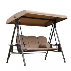 정원 철제 그네 방수형 흔들 야외 의자 두꺼운 지지대 의자