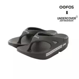 우포스 x 언더커버 플립 플랍 쪼리 샌들 블랙