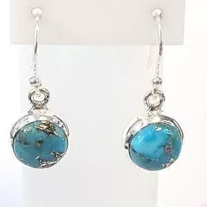 [셀러허브 패션][블루케이] 터키석 원석귀걸이240316-08실버925탄생석