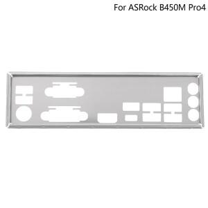ASRock B450M Pro4 용 새 스테인레스 쉴드 백 플레이트 브래킷 배플 마더 보드 블랭크