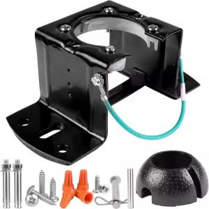 천장 선풍기 장착 브래킷 거실 야외 파티오 또는 하드웨어가 있는 현관을 위한 AICWIOO 탄소강 경사 대성당