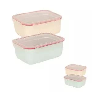제이커 파스텔 김장 컬러 보관통 스텐락밀폐용기 직사각 1P 김치통 냉장고통 2.8L