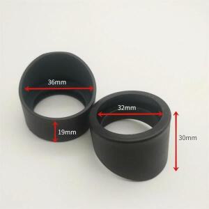 2PCS 내부 36mm 고무 아이 컵 현미경 망원경 용 가드 34-37mm 접안 렌즈 상단 직경