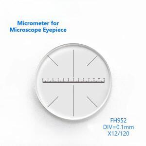 0.1mm 크로스 그라데이션 스케일 현미경 특수 마이크로미터 접안 망원경 FH952