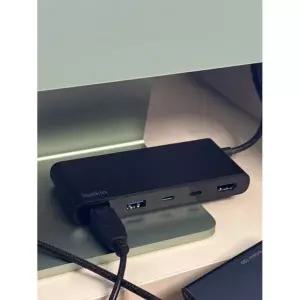 벨킨 7in1 USB C타입 멀티 허브 듀얼 디스플레이 HDMI AVC023fq 맥북 노트북 USB확장