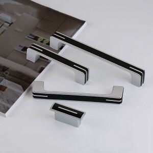 KK  FING 심플 북유럽  블랙 주방 캐비닛 문 손잡이 아연 합금 서랍 찬장 당김 가구 하드웨어