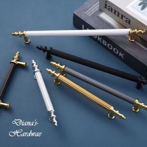 모던 가구 손잡이 옷장 캐비닛 문짝 합금 서랍 조명  원형 튜브 하드웨어