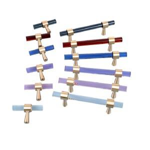 서랍 당김 하드웨어 핸들 크리스탈 황동 캐비닛 가구 옷장 문 12x60mm 싱글 홀