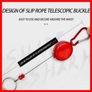 맞춤형 야외 등산용 걸이형 버클 수축 가능한 원형 플라스틱 배지 홀더 쉽게 당길 수 있는 버클