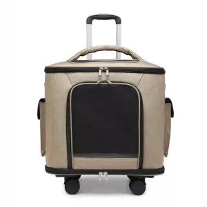 강아지 휴대용 이동장 진회색 산책가방 반려견 캐리어 업그레이드 이동