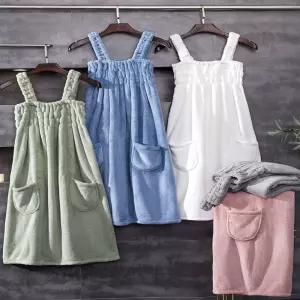 여성 밴딩 스커트 샤워가운 원피스 골프가운 목욕가운