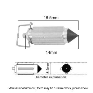 카브레타 밸브 니들 오토바이 모페드 스쿠터 GY6 50cc QMB139 용 수리 부품 PZ 26 27 30 CG125 8 개 4