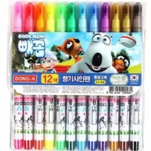 향기싸인펜 347DHD78 12색 남 향기사인펜 12색싸인펜 사인펜세