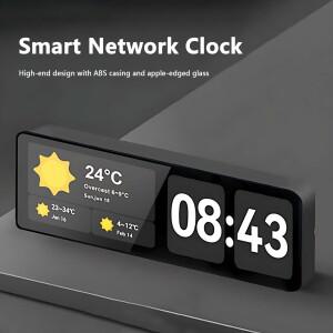 고해상도 21인치 스마트 네트워크 디지털 벽시계 날씨 시간 위한 듀얼 디스플레이 모드 탑재