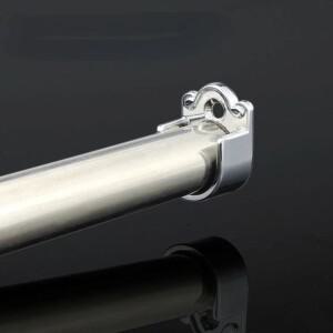 1개 아연  옷장 봉 브래킷 벽걸이 레일 지지대 튜브 하드웨어