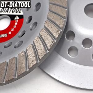 DTDIATOOL 다이아몬드 그라인딩 휠 세그먼트 터보 로우 컵 직경 180mm/7인치 콘크리트 벽돌 경질 석재용 디