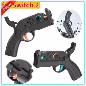 스위치 2용 조이콘 컨트롤러용 건 모양 핸드그립 슈팅 건스톡 그립 핸드 그립 모션 컨트롤러