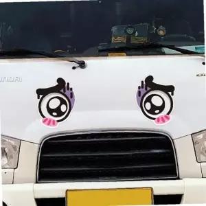 200x253mm 졸음운전방지 슬픈 왕눈이 2 자동차스티커