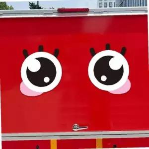 200x242mm 왕눈이 3 자동차스티커 졸음운전방지