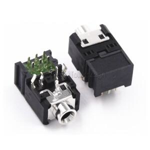 10Pcs PJ306B 3.5mm 여성 오디오 커넥터 11 핀 DIP 스테레오 헤드폰 잭