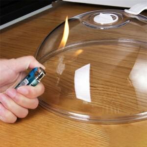 [호환제품] 전자레인지 식품 비말 방지 커버  오븐 가열 접시 투명 손잡이 조리기구