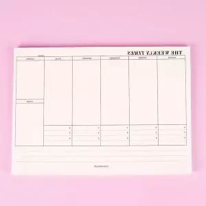 위클리플랜 125QXN53 60매 스케줄러 주간 플래너 위클리