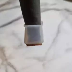 [골드스마일]의자 다리 발 캡 커버 투명 실리콘 사각 4개 1세트