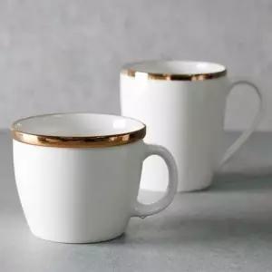 골드라인 머그컵 2size 찻잔 커피잔 차잔 홍차잔 홍찻잔 녹차잔 녹찻잔 커피잔세트 잔받침