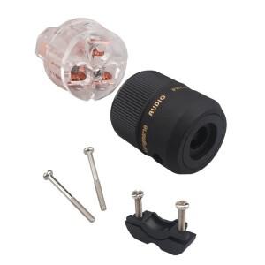 하이파이 오디오 US 전원 플러그 레드 구리 15A C13 IEC 커넥터  CD 앰프 증폭기용 AC 케이블