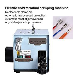 전동 터미널 크림핑기 콜드 프레싱 기계 (페달  조명 포함 교체  다이 세트)